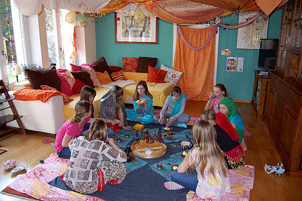 Indien-Party für Zehnjährige